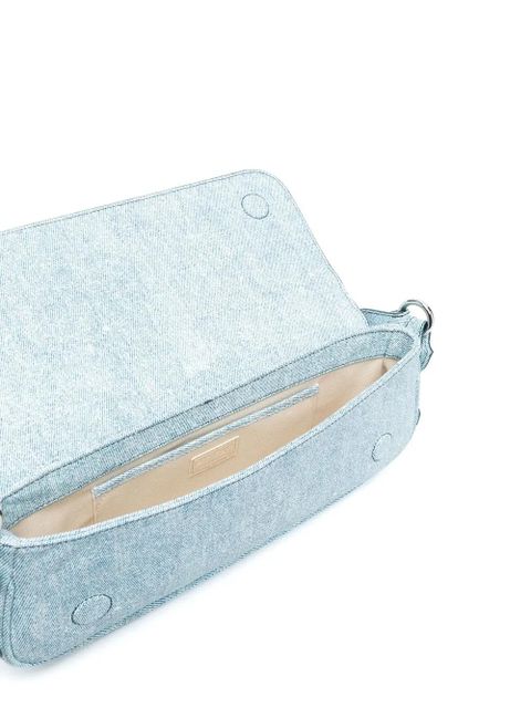 BY FAR Maddy studded shoulder bag - Blue