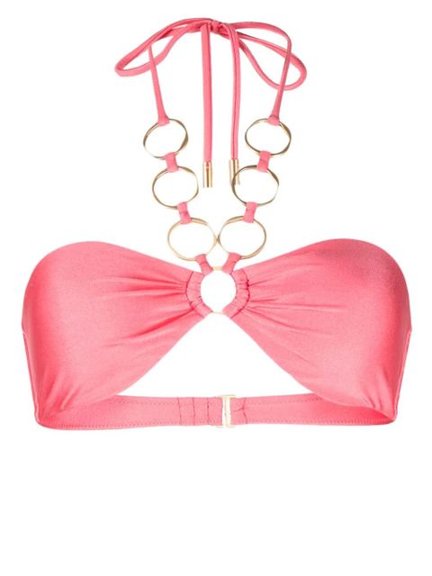 Cult Gaia Yanna ring-detail bikini top - Pink - zdjęcie produktu nr 1