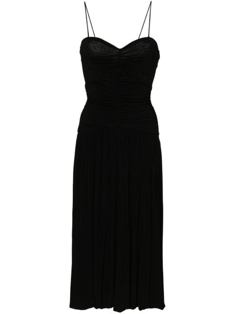 ISABEL MARANT Elisabeth ruched midi dress - Black - zdjęcie produktu nr 1