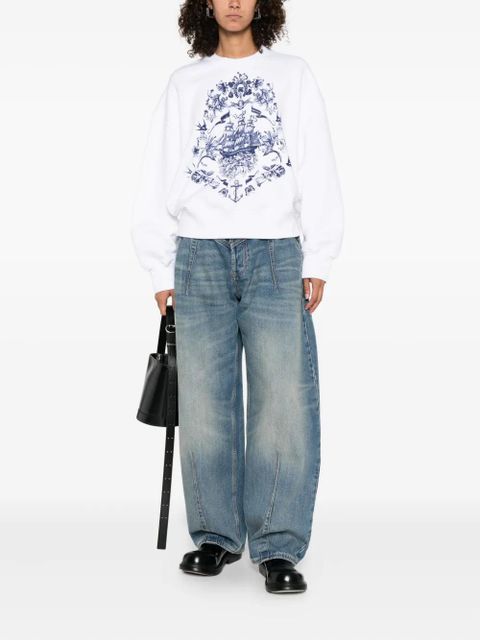 Alexander McQueen graphic-print sweatshirt - White