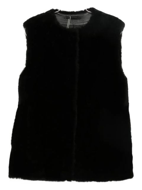 TOTEME shearling vest - Black