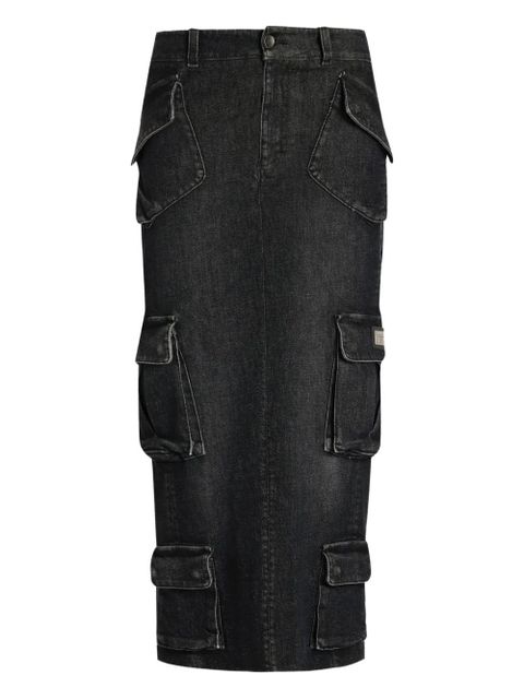 Dolce & Gabbana cargo-pocket midi skirt - Black - zdjęcie produktu nr 1