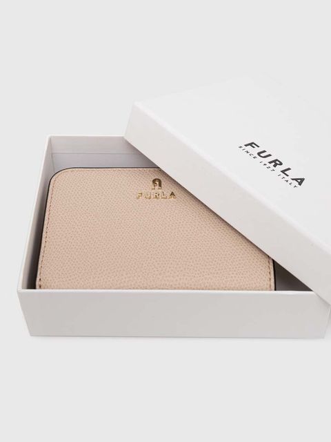 Furla portfel skórzany damski kolor beżowy WP00315 ARE000 B4L00