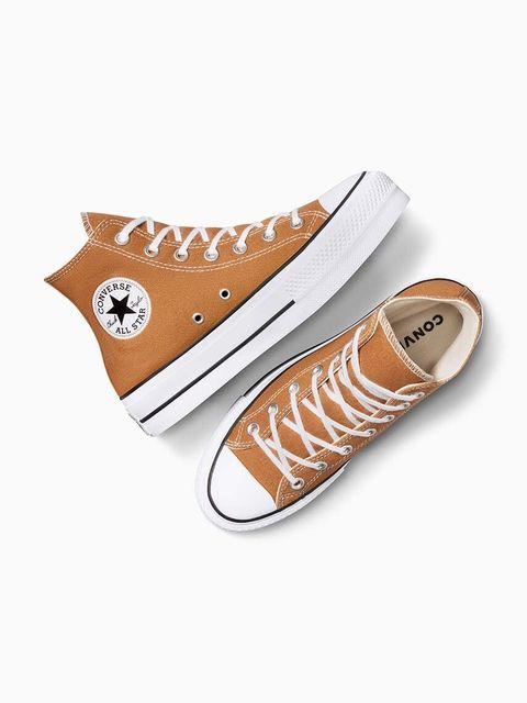 Converse trampki Chuck Taylor All Star Lift damskie kolor pomarańczowy A11537C