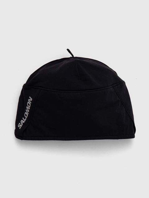 Salomon czapka kolor czarny z cienkiej dzianiny LC2155500 - zdjęcie produktu nr 1