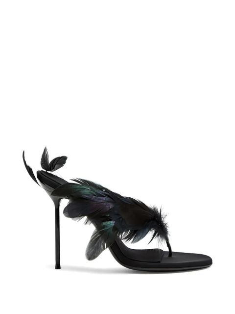 Paris Texas Lidia feather sandals - Black - zdjęcie produktu nr 1