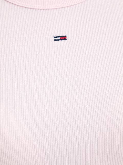 Tommy Jeans t-shirt damski kolor różowy DW0DW17383