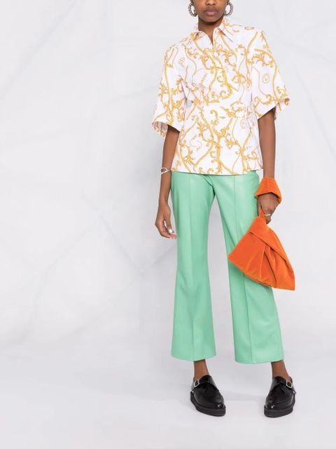 GANNI patterned short-sleeved shirt - White - zdjęcie produktu nr 2