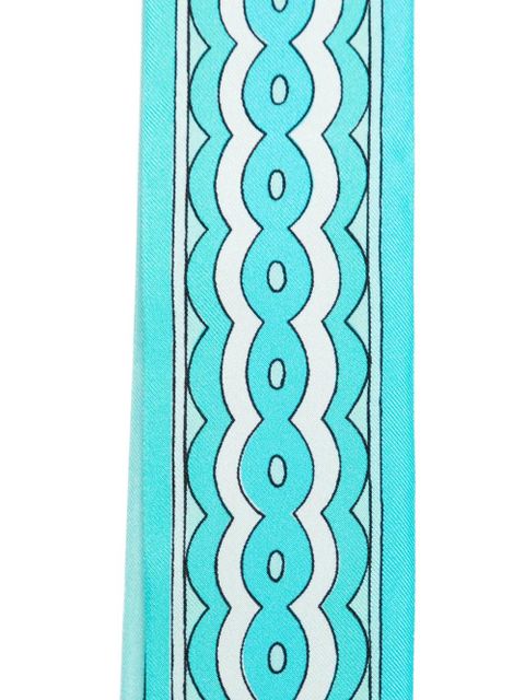PUCCI patterned scarf - Blue