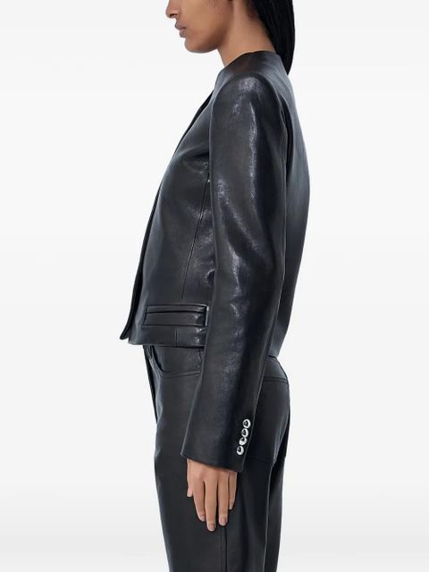 KHAITE Nara leather jacket - Black - zdjęcie produktu nr 2