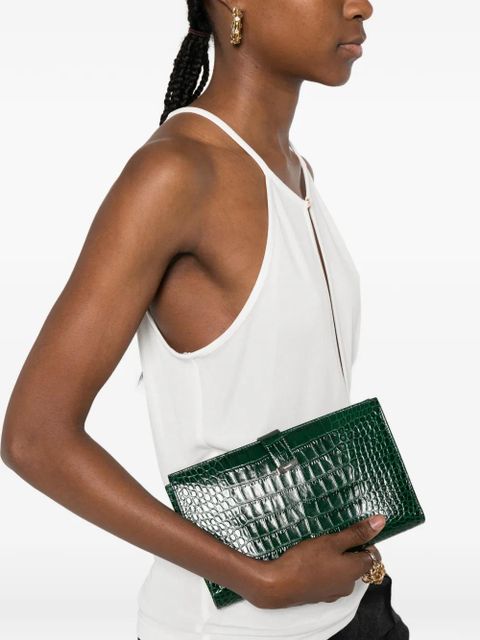 TOM FORD croc-effect wallet - Green - zdjęcie produktu nr 2