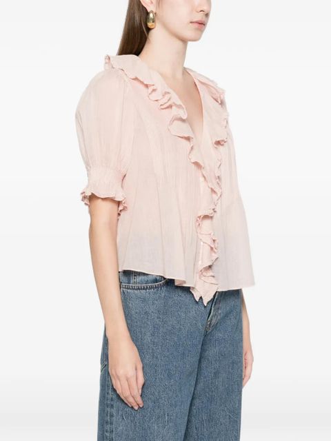 DÔEN Henri ruffled blouse - Pink - zdjęcie produktu nr 2