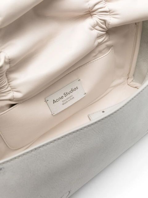 Acne Studios Multipocket leather tote bag - White