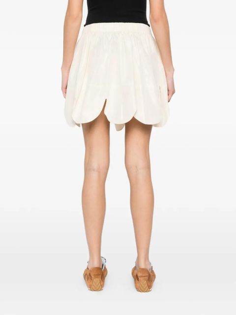 Simone Rocha petal-hem mini skirt - Neutrals