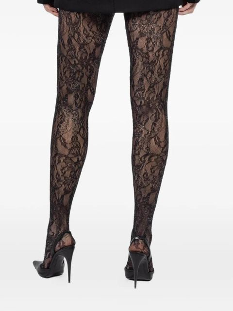 WARDROBE.NYC lace tights - Black