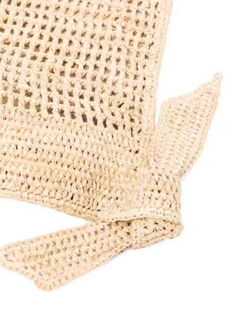 Hereu Cador woven tie tote bag - Neutrals