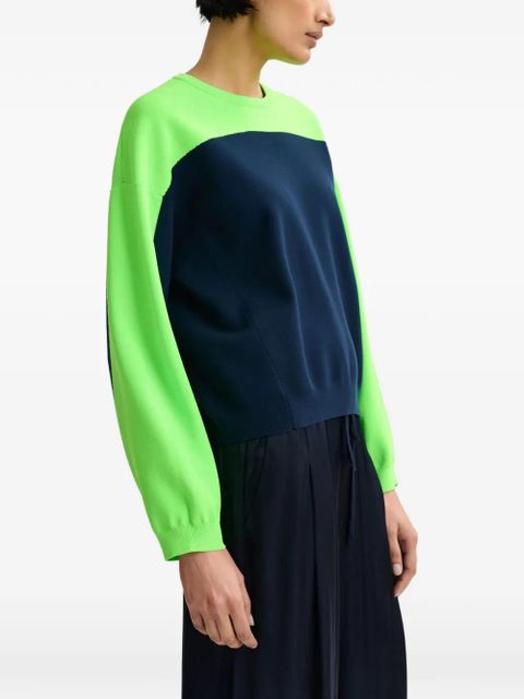 Essentiel Antwerp Joto two-toned ribbed sweater - Blue