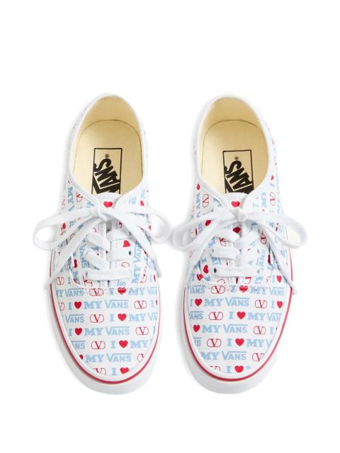 Valentino Garavani x Vans Love-print sneakers - White