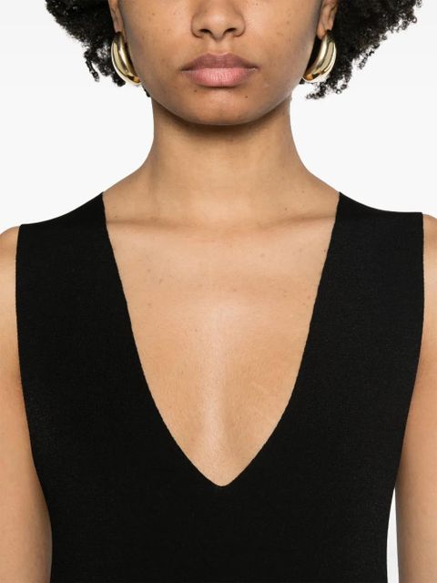 KHAITE Keran midi dress - Black