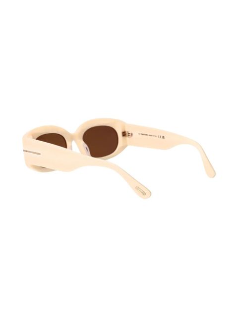 TOM FORD Eyewear oval-frame sunglasses - Neutrals