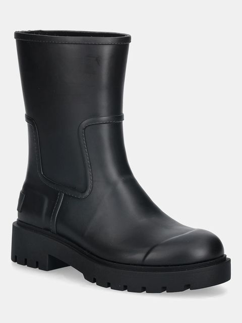 Calvin Klein kalosze MID RAINBOOT RUBBER damskie kolor czarny YW0YW02004 - zdjęcie produktu nr 1