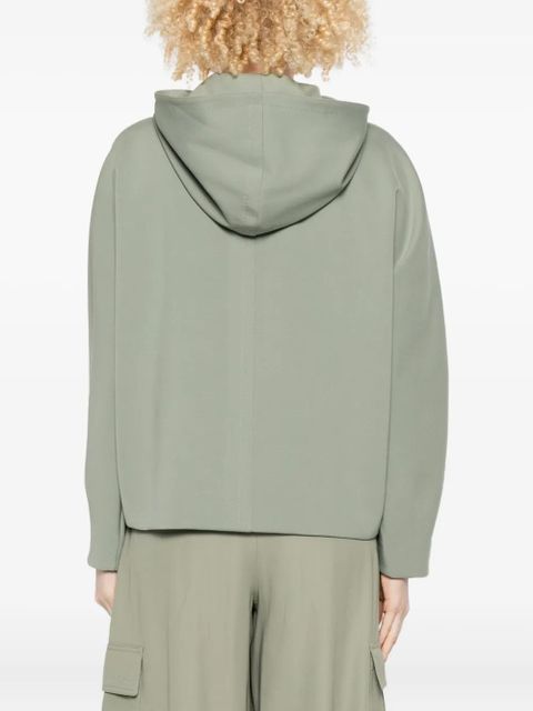 Max Mara panelled long-sleeve hoodie - 002 KAKHI