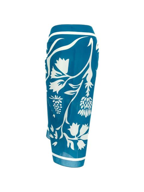 ERES vegetable print sarong skirt - Blue - zdjęcie produktu nr 2