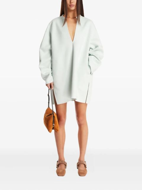 Jil Sander V-neck wide-sleeve top - Neutrals