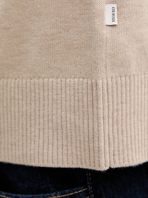 Guess Jeans kardigan z domieszką wełny kolor beżowy lekki W4BR16 Z3HO2