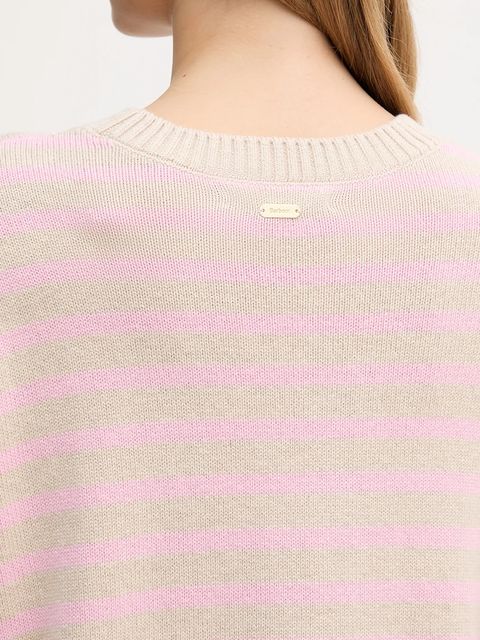 Barbour sweter z domieszką kaszmiru Rosie damski kolor beżowy LKN1725