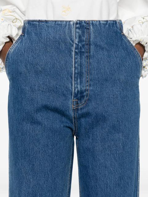 ALEMAIS embroidered-detail jeans - Blue