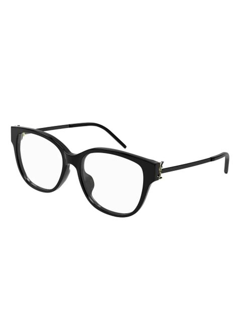 Saint Laurent Eyewear acetate cat-eye glasses - Black - zdjęcie produktu nr 2