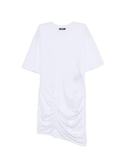 Balmain gathered-detail mini dress - White - zdjęcie produktu nr 1