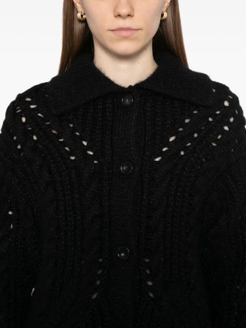 Simone Rocha sculpted chunky cardigan - Black