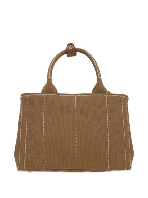 Prada Jardinière embroidered tote bag - Brown - zdjęcie produktu nr 2