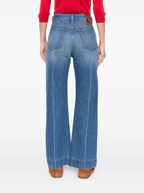 Valentino Garavani cropped flared jeans - Blue