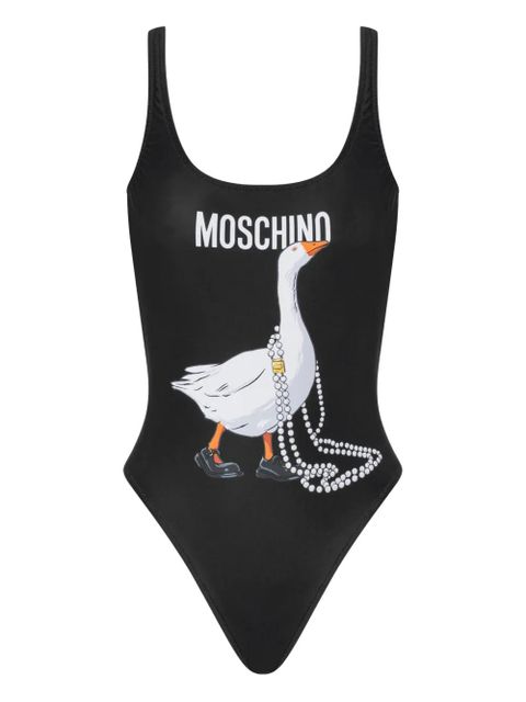 Moschino goose-print swimsuit - Black - zdjęcie produktu nr 1
