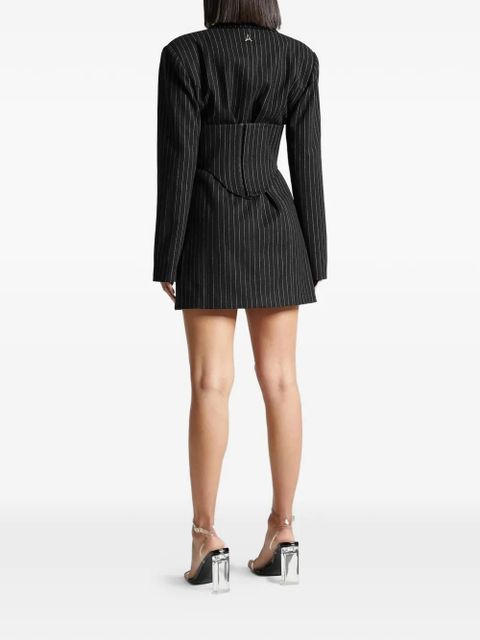 Manière De Voir corset-embellished dress - Black