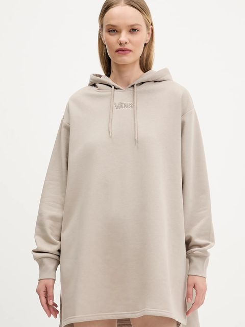Vans bluza damska kolor beżowy z kapturem gładka VN000RD27D61 - zdjęcie produktu nr 1