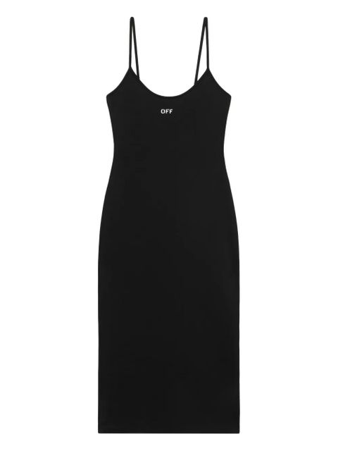 Off-White strappy sleek midi dress - Black - zdjęcie produktu nr 1