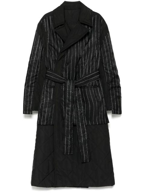 Jean Paul Gaultier striped padded coat - Black - zdjęcie produktu nr 1