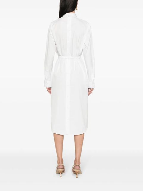 FENDI belted shirt dress - White