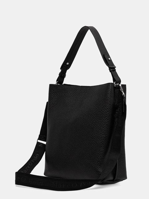 Marc O'Polo torebka skórzana kolor czarny 5000007749 - zdjęcie produktu nr 2