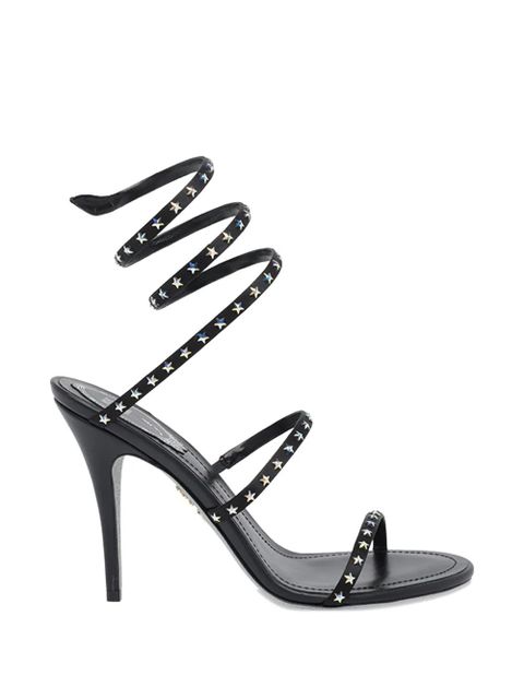 René Caovilla Cleo star-details sandals - Black - zdjęcie produktu nr 1