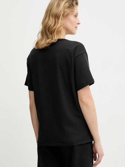 Diesel t-shirt bawełniany T-NORMY-OD-S1 damski kolor czarny A20399.0JMBB
