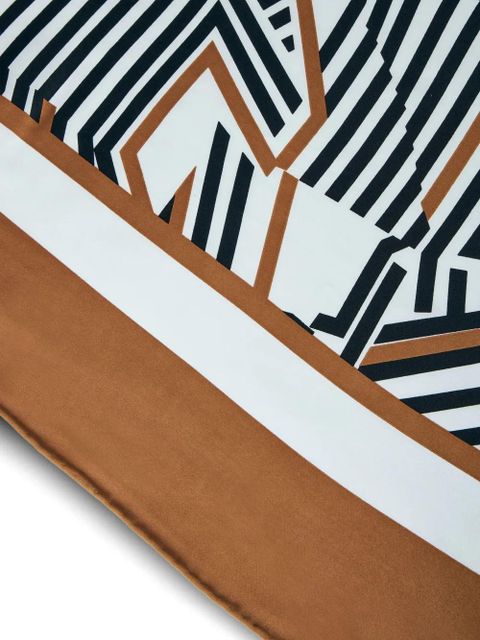 Max Mara geometric-print scarf - Brown - zdjęcie produktu nr 2