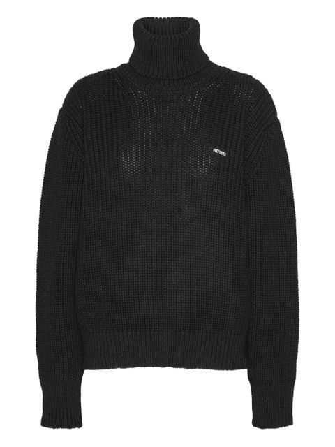 ROTATE BIRGER CHRISTENSEN ribbed turtleneck sweater - Black - zdjęcie produktu nr 1