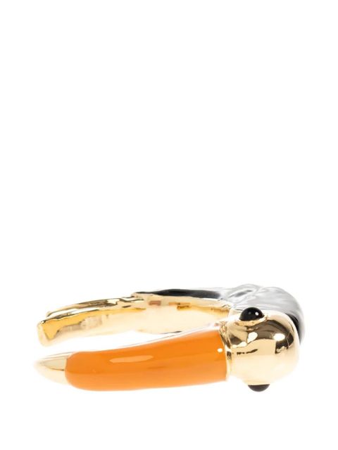Chloé Tropicus toucan-motif cuff bracelet - Gold