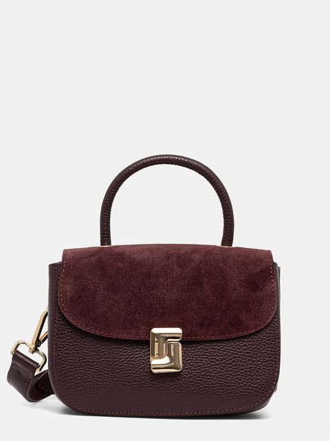 Answear.LAB torebka skórzana kolor bordowy - zdjęcie produktu nr 1