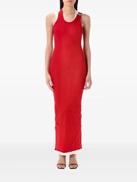 Jean Paul Gaultier ribbed cotton dress - Red - zdjęcie produktu nr 1